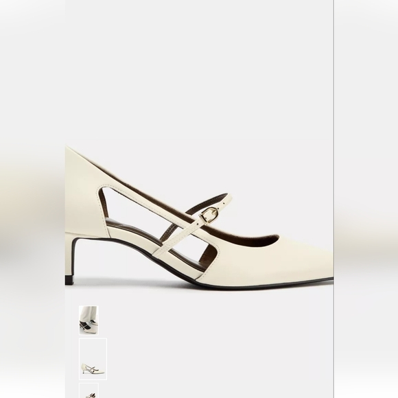Zara Elegant Cream Women's Shoes - Picture 3 of 5